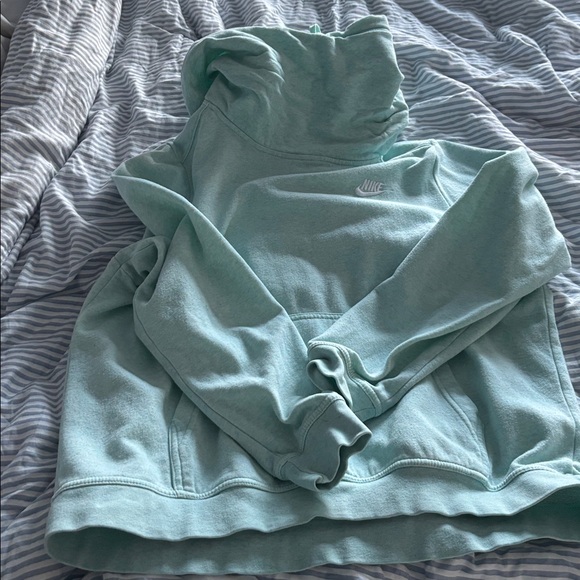 Nike Mint Green funnel neck Hoodie - Picture 3 of 3